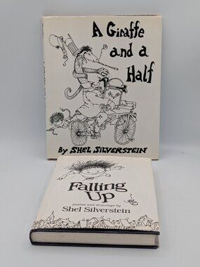 2 Shel Silverstein Hardcover Books Falling Up & A Giraffe and a Half